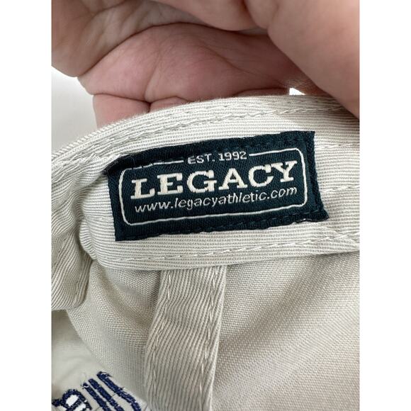 Legacy Unisex Baseball Hat Tan ACNB Blue Embroidered Logo Adjustable - Picture 10 of 11